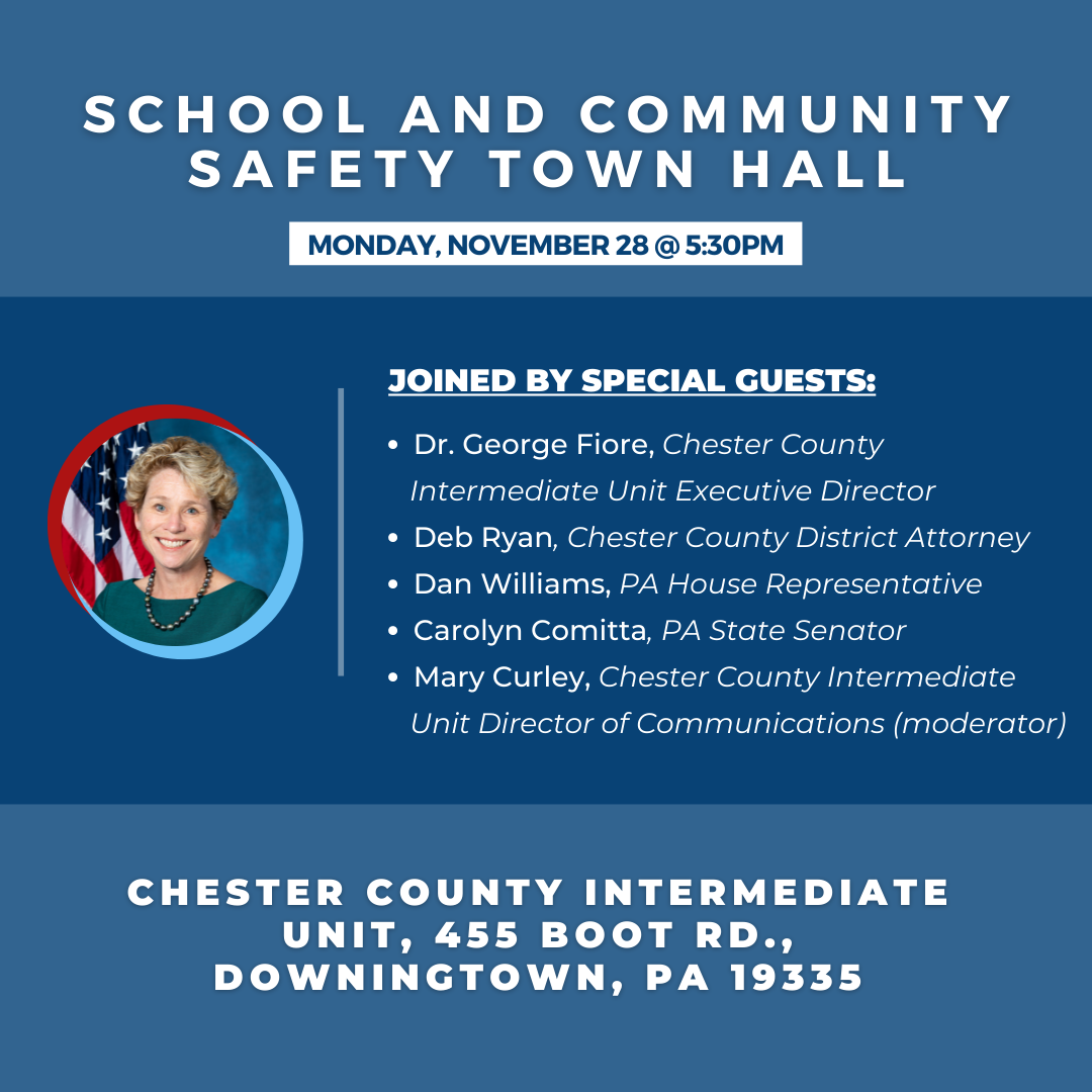 Houlahan Announces School and Community Safety Town Hall in Downingtown
