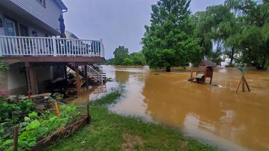 flood waters in Berks County PA
